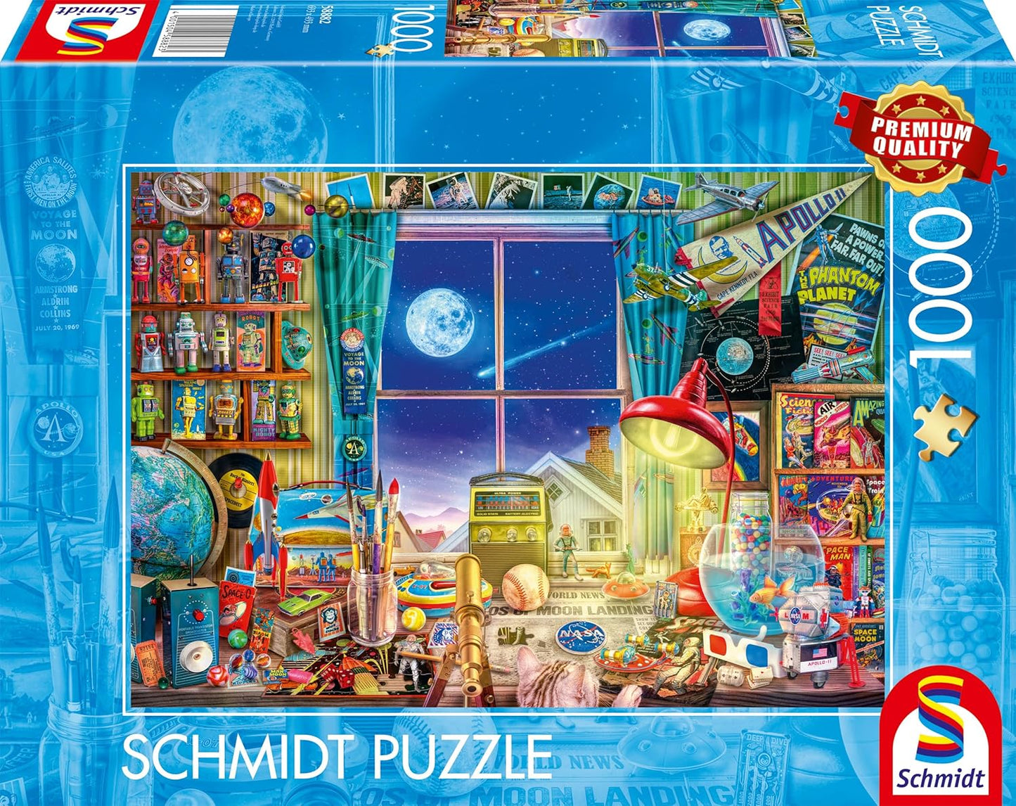 Fel a Holdig Schmidt Spiele 1000 darabos kirakó puzzle (SCH - 58882) - puzzlegarden