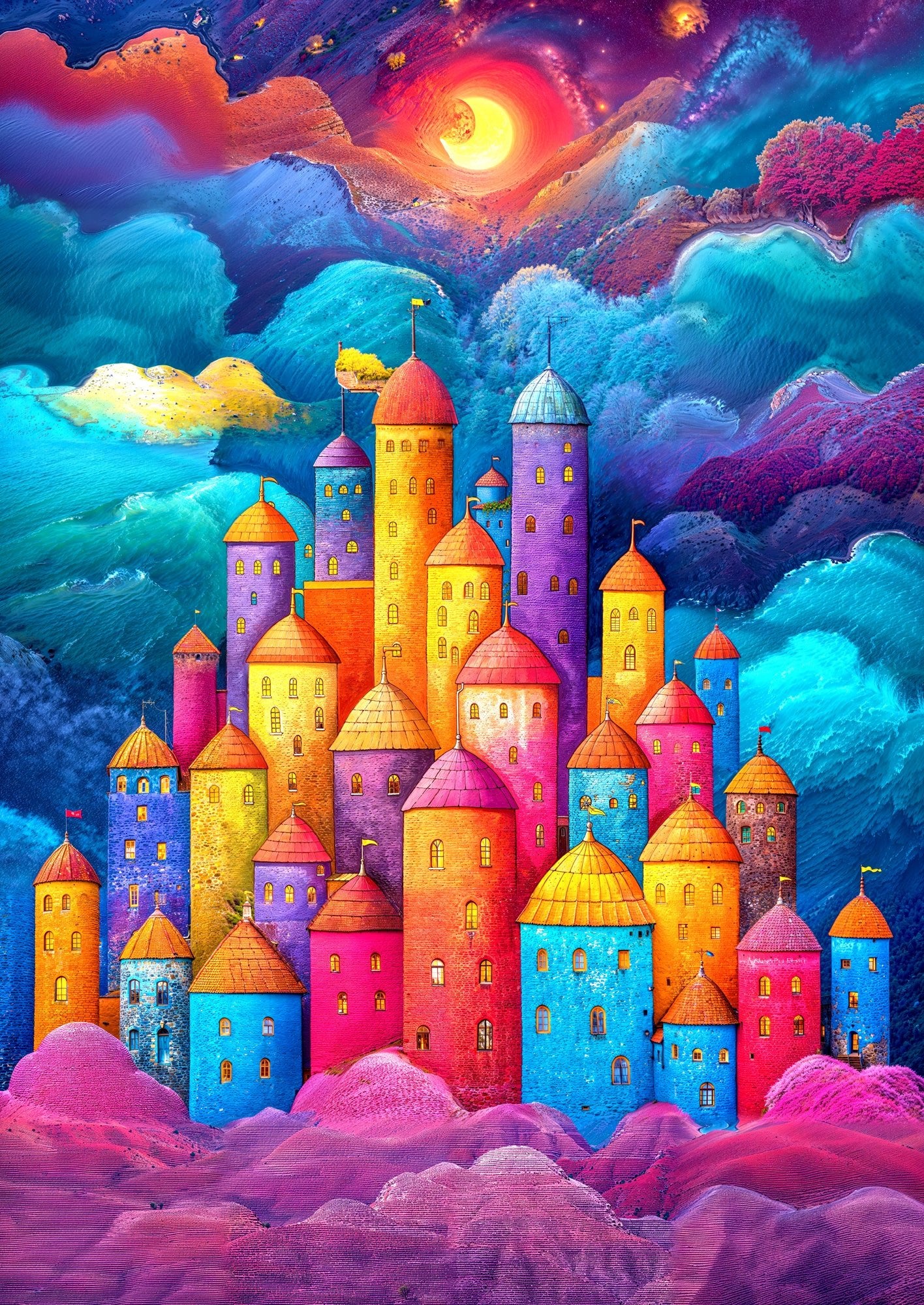 Felhővár Enjoy 1000 darabos kirakó puzzle (EN - 2270) - puzzlegarden