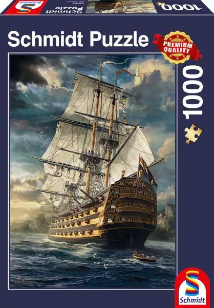 Felvont vitorlák Schmidt Spiele 1000 darabos kirakó puzzle (SCH - 58153) - puzzlegarden