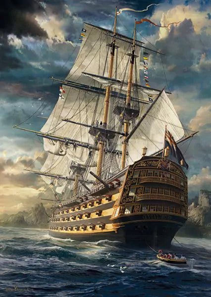 Felvont vitorlák Schmidt Spiele 1000 darabos kirakó puzzle (SCH - 58153) - puzzlegarden