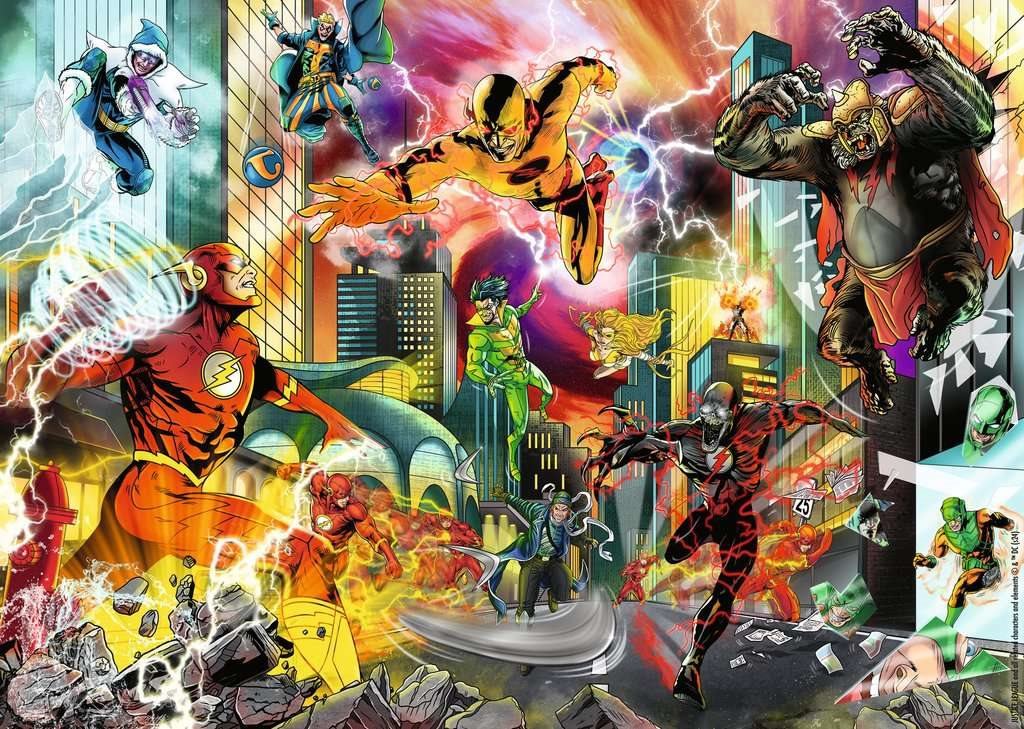 DC Collectors Edition - Flash, a Villám Ravensburger 1000 darabos kirakó puzzle (RA - 17560) - puzzlegarden
