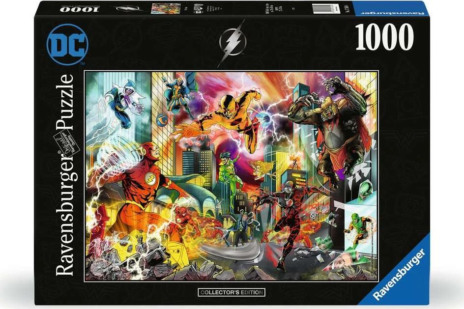 DC Collectors Edition - Flash, a Villám Ravensburger 1000 darabos kirakó puzzle (RA - 17560) - puzzlegarden