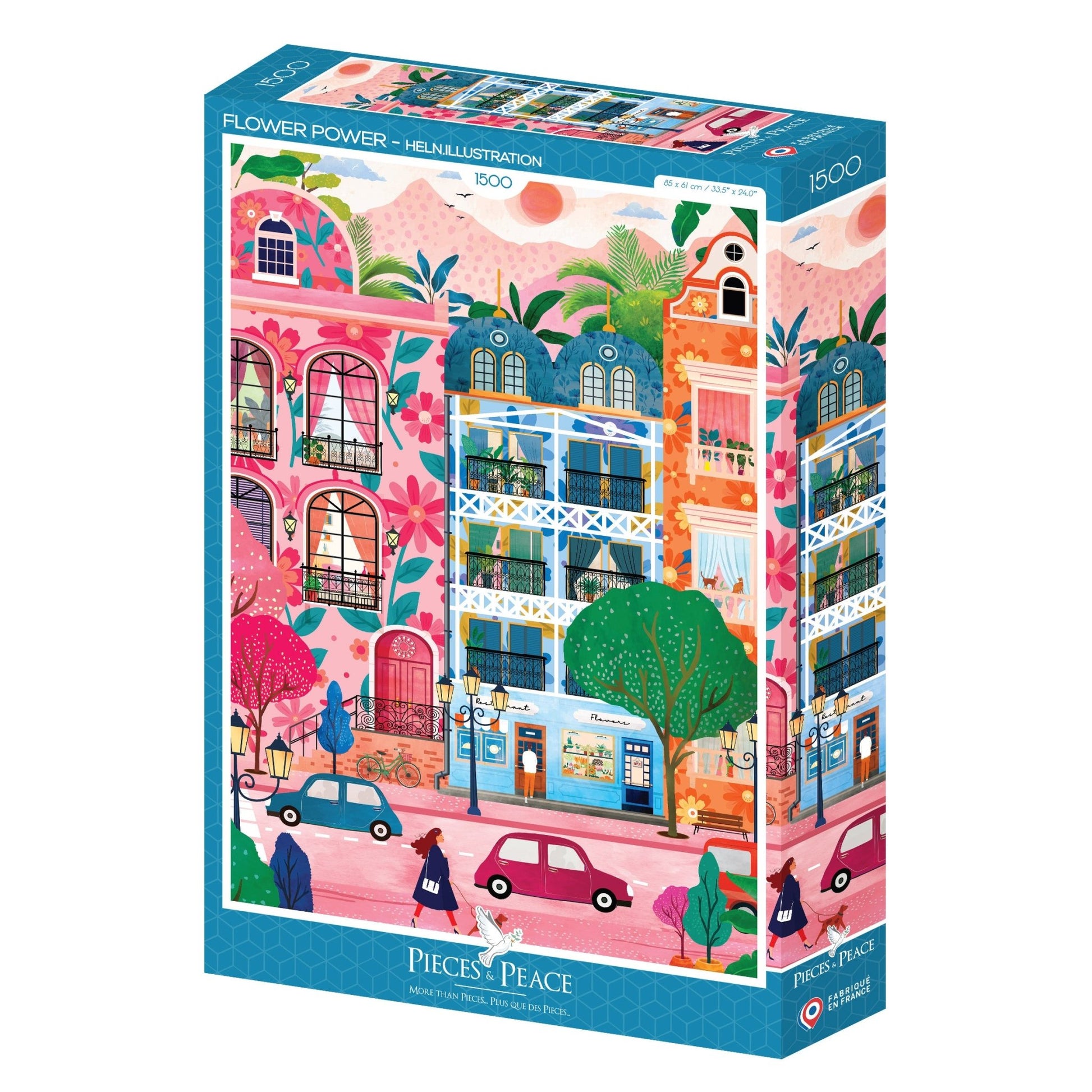 Flower Power Pieces & Peace 1500 darabos kirakó puzzle (PaP - 0156) - puzzlegarden