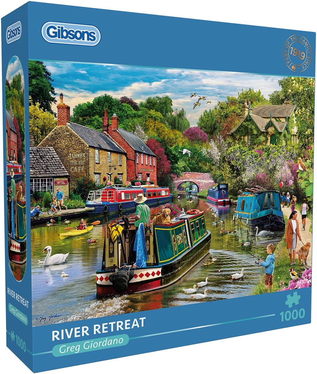 Folyóparti menedék Gibsons 1000 darabos kirakó puzzle (G - G6443) - puzzlegarden