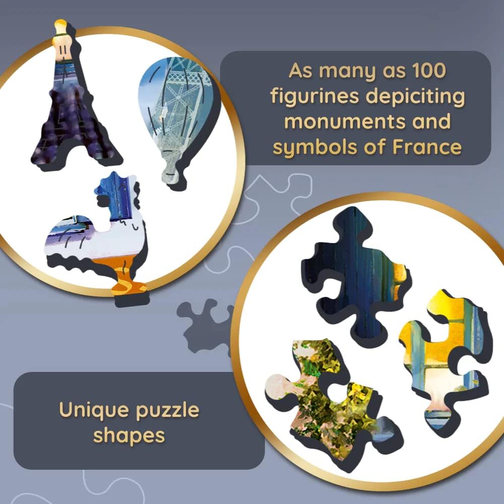 Francia Sikátor - Fa kirakó Trefl Wood Craft 1000 darabos kirakó puzzle (TR - 20142) - puzzlegarden
