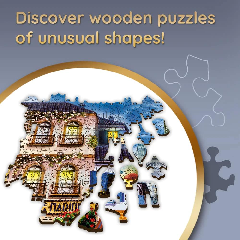 Francia Sikátor - Fa kirakó Trefl Wood Craft 1000 darabos kirakó puzzle (TR - 20142) - puzzlegarden