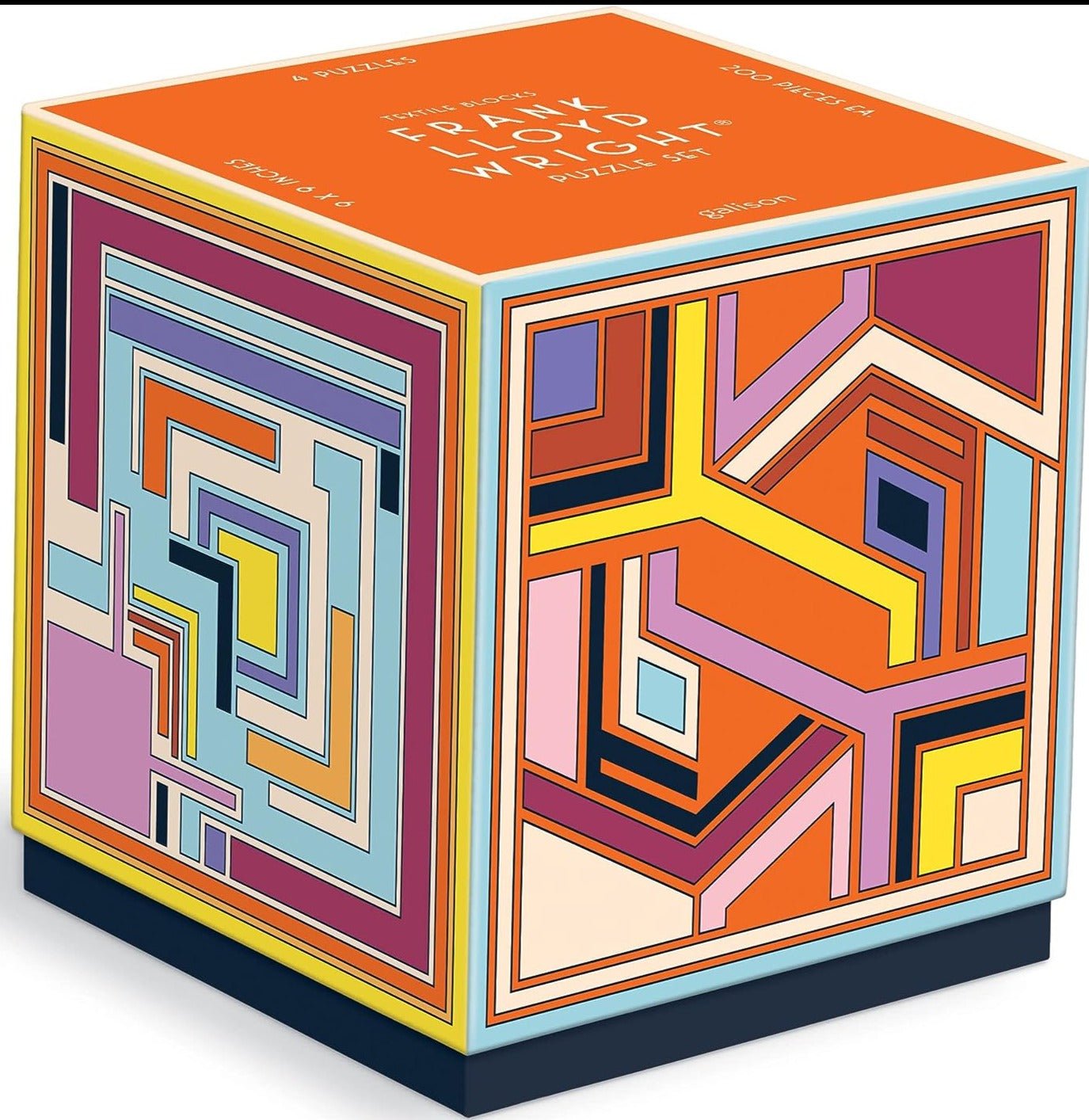Frank Lloyd Wright - Geometrikus textíliák - 4x200 Galison 200 darabos kirakó puzzle (GA - M050622G) - puzzlegarden