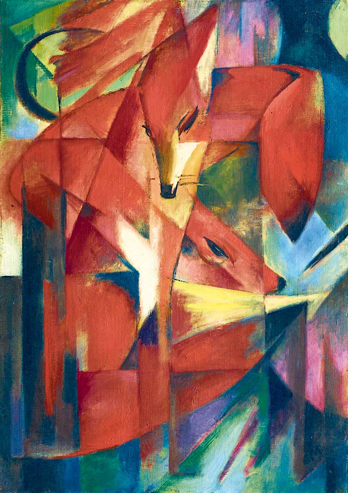Franz Marc - Rókák Bluebird 1000 darabos kirakó puzzle (BB - 60068) - puzzlegarden