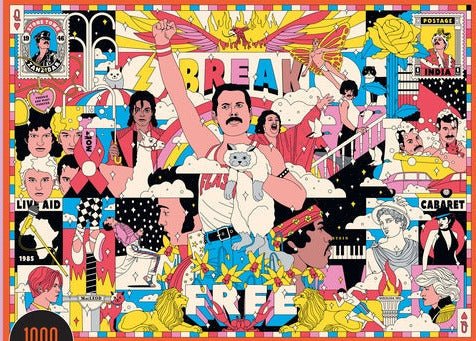 Freddie Mercury világa Laurence King 1000 darabos kirakó puzzle (442552) - puzzlegarden