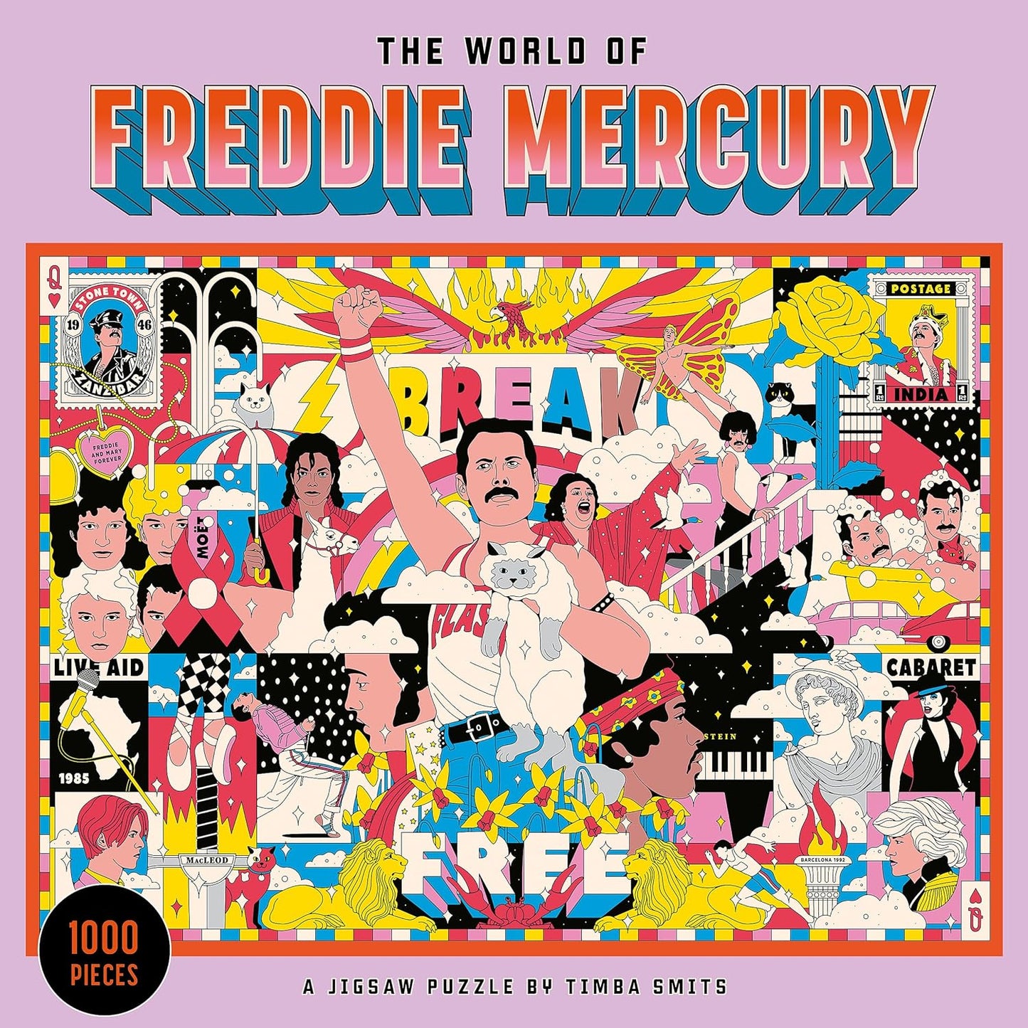 Freddie Mercury világa Laurence King 1000 darabos kirakó puzzle (LK - 9781913947583) - puzzlegarden
