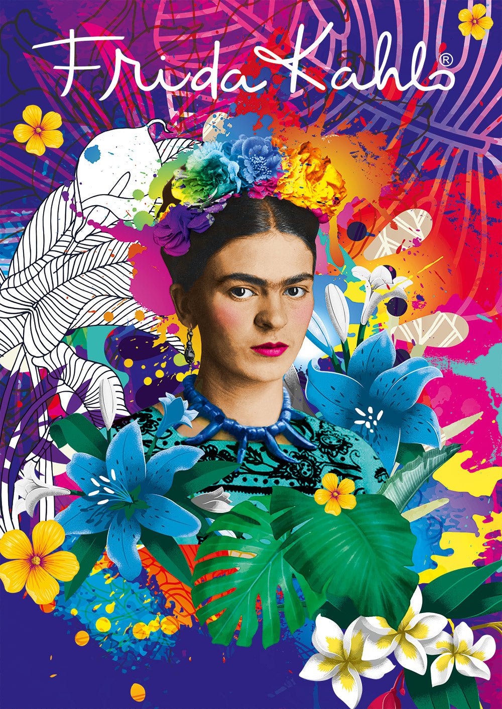 Frida Kahlo Bluebird 1500 darabos kirakó puzzle (BB - 70491) - puzzlegarden