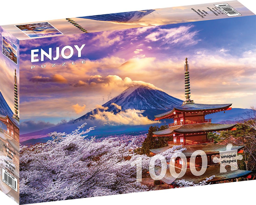 Fudzsi - hegy tavasszal, Japán Enjoy 1000 darabos kirakó puzzle (EN - 1368) - puzzlegarden