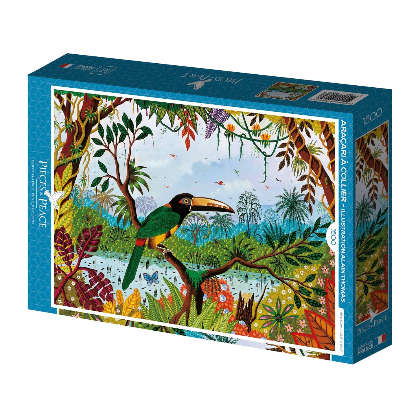Fűrészescsőrű arasszári Pieces & Peace 1500 darabos kirakó puzzle (PaP - 0074) - puzzlegarden
