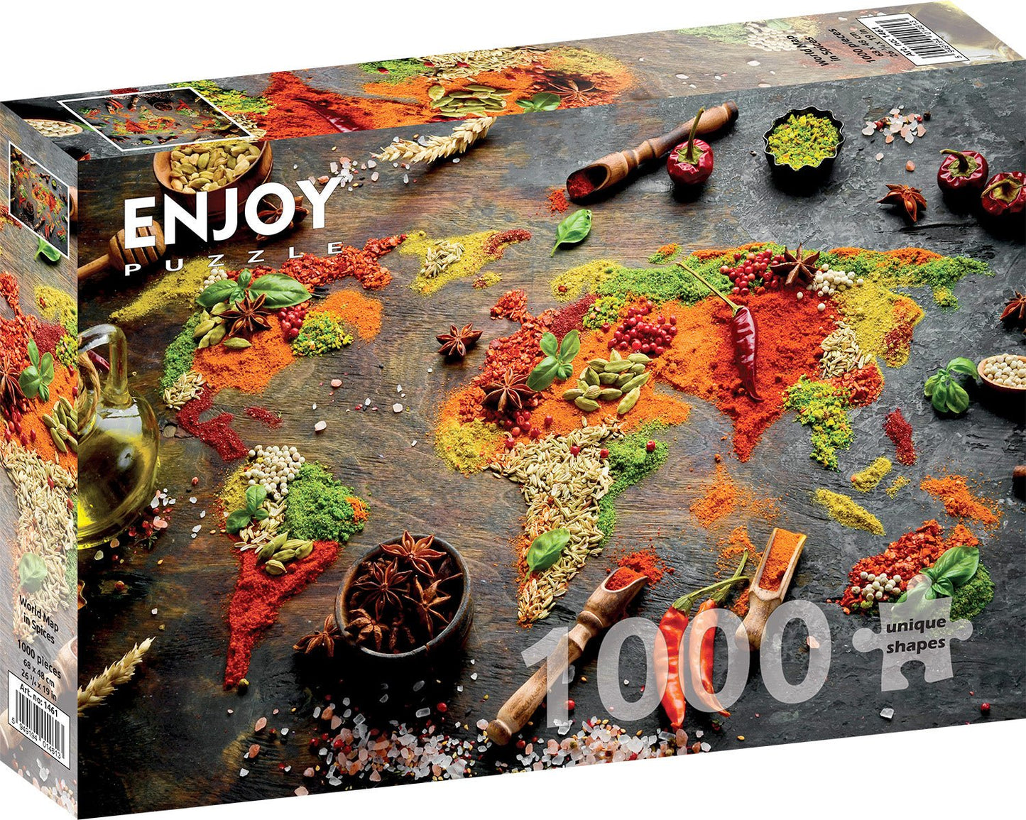 Fűszer - térkép Enjoy 1000 darabos kirakó puzzle (EN - 1461) - puzzlegarden