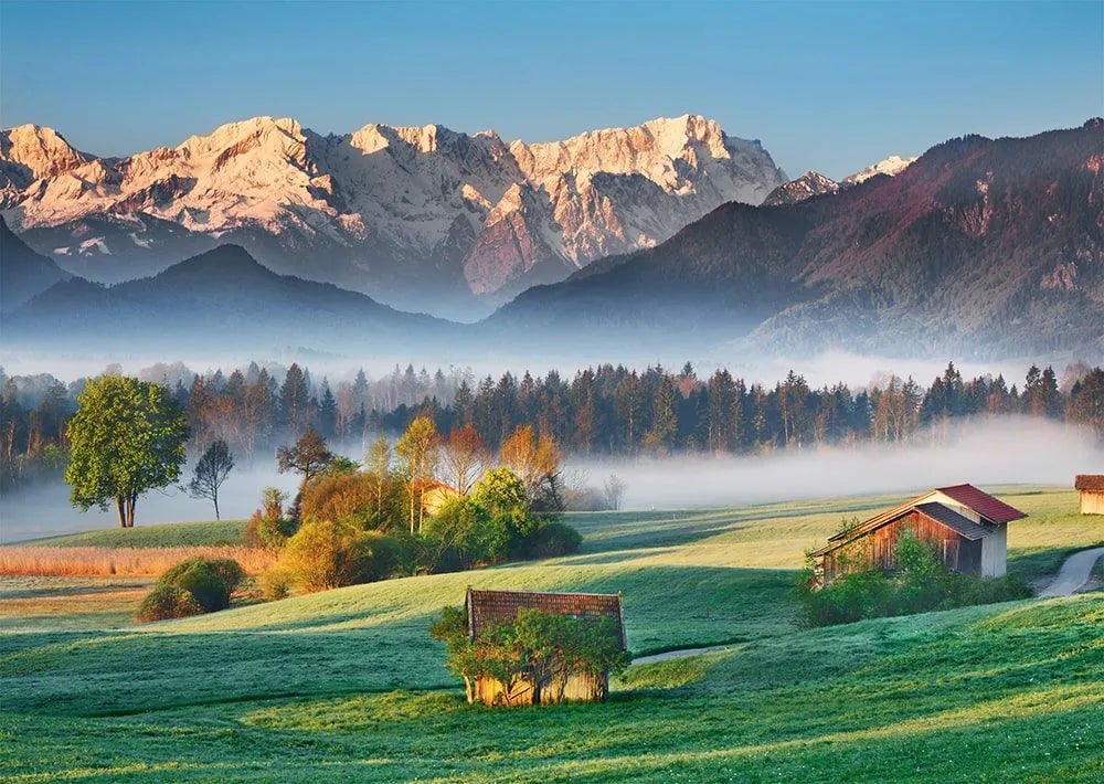 Garmisch - Partenkirchen, Németország Schmidt Spiele 1000 darabos kirakó puzzle (SCH - 59762) - puzzlegarden