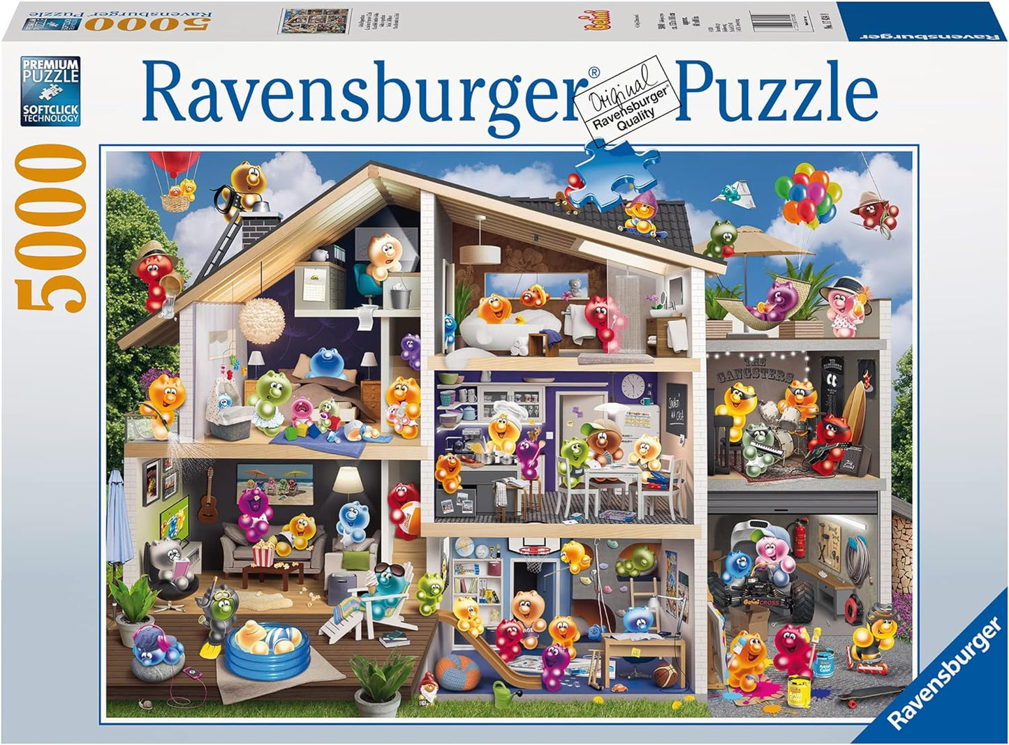 Gelini - Zselémanók a Babaházban Ravensburger 5000 darabos kirakó puzzle (RA - 17434) - puzzlegarden