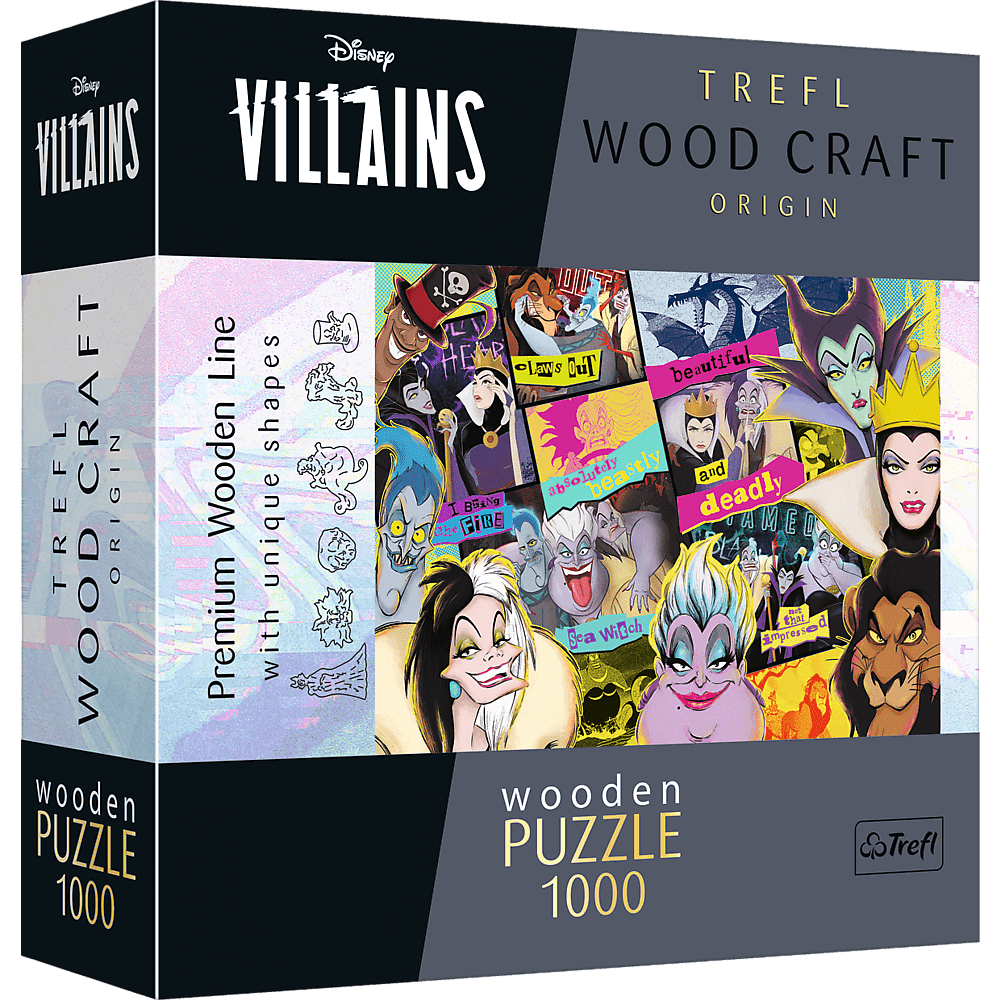 Gonoszok Találkozója - Fa kirakó Trefl Wood Craft 1000 darabos kirakó puzzle (TR - 20167) - puzzlegarden