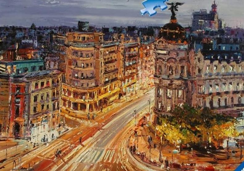 Gran Via, Madrid Ravensburger 1000 darabos kirakó puzzle (RA - 17325) - puzzlegarden
