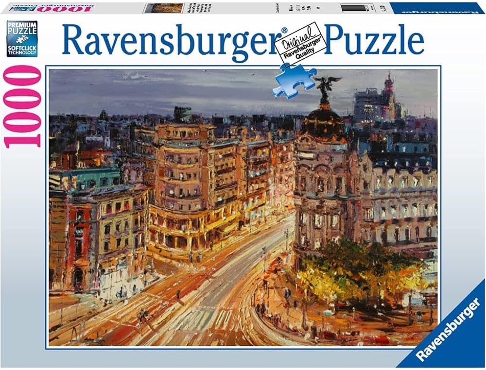 Gran Via, Madrid Ravensburger 1000 darabos kirakó puzzle (RA - 17325) - puzzlegarden