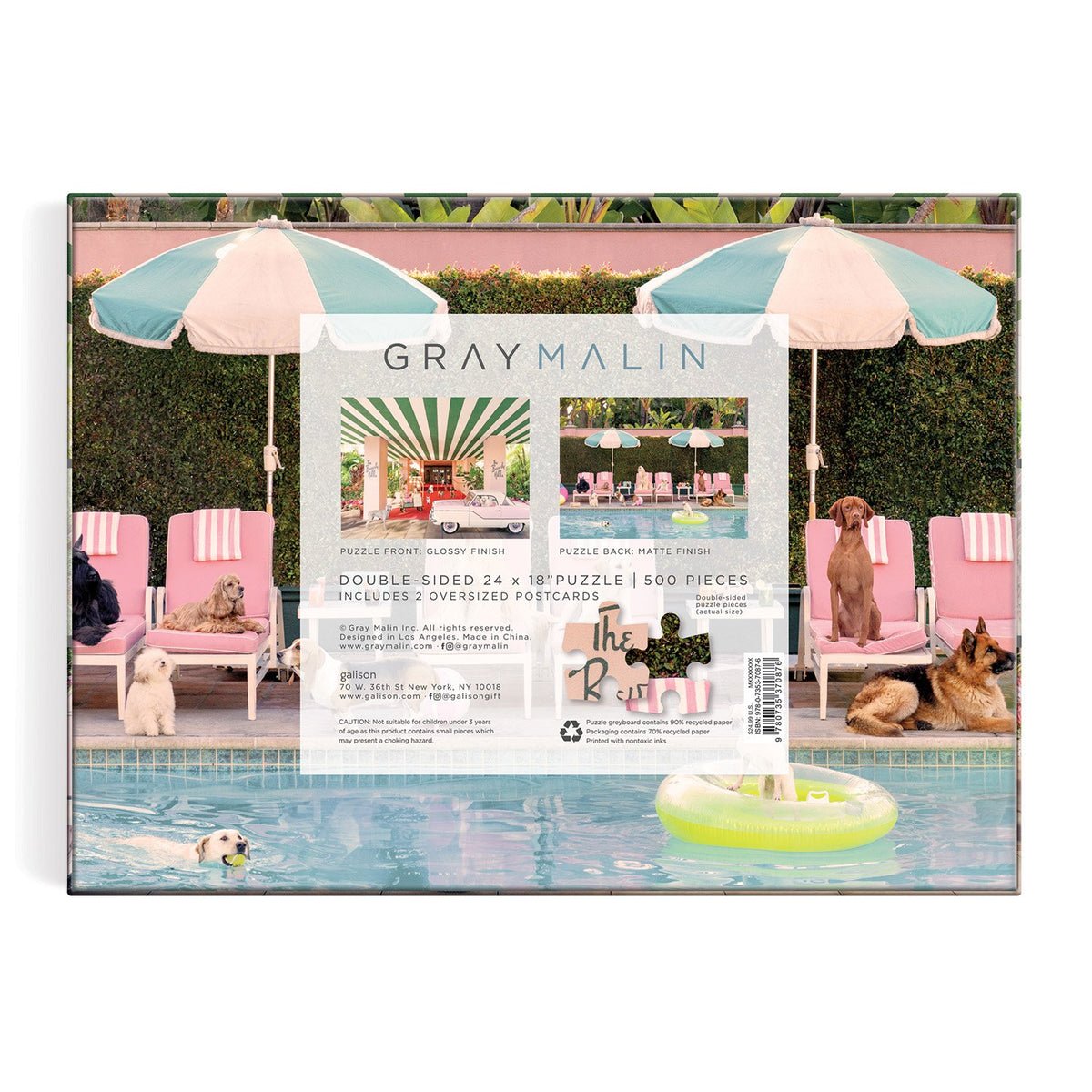 Gray Malin - Beverly Hills Hotel Galison 500 darabos kirakó puzzle (GA - 9780735370876) - puzzlegarden