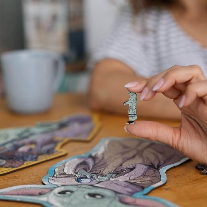 Grogu - FA kirakó Trefl Wood Craft 160 darabos kirakó puzzle (TR - 20185) - puzzlegarden