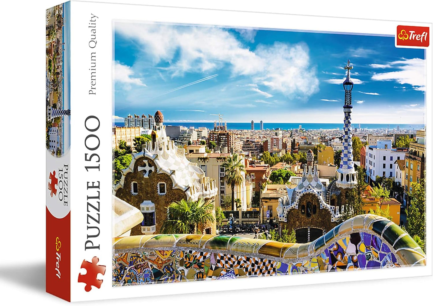 Güell Park - Barcelona, Spanyolország Trefl 1500 darabos kirakó puzzle (TR - 26147) - puzzlegarden