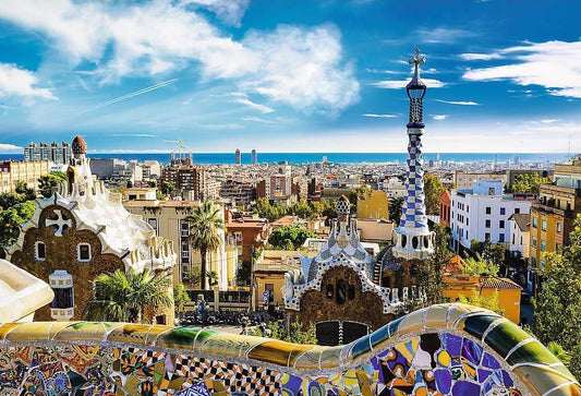 Güell Park - Barcelona, Spanyolország Trefl 1500 darabos kirakó puzzle (TR - 26147) - puzzlegarden