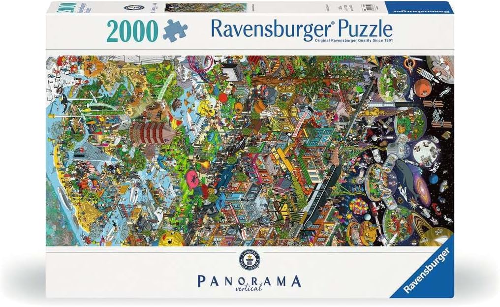 Guinness Rekordok - panoráma Ravensburger 2000 darabos kirakó puzzle (RA - 17319) - puzzlegarden