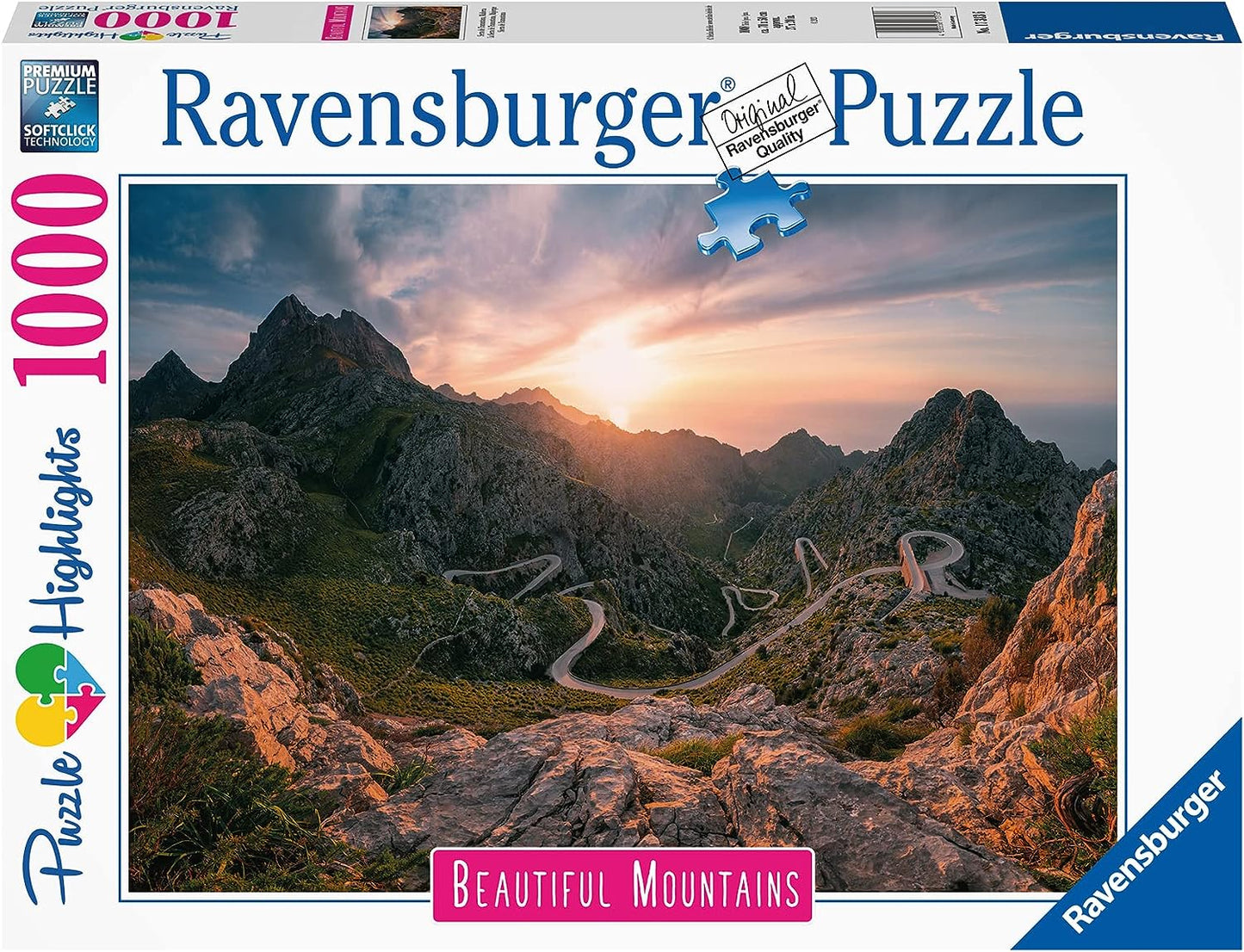 Gyönyörű Hegyek - Serra de Tramuntana, Mallorca Ravensburger 1000 darabos kirakó puzzle (RA - 17313) - puzzlegarden
