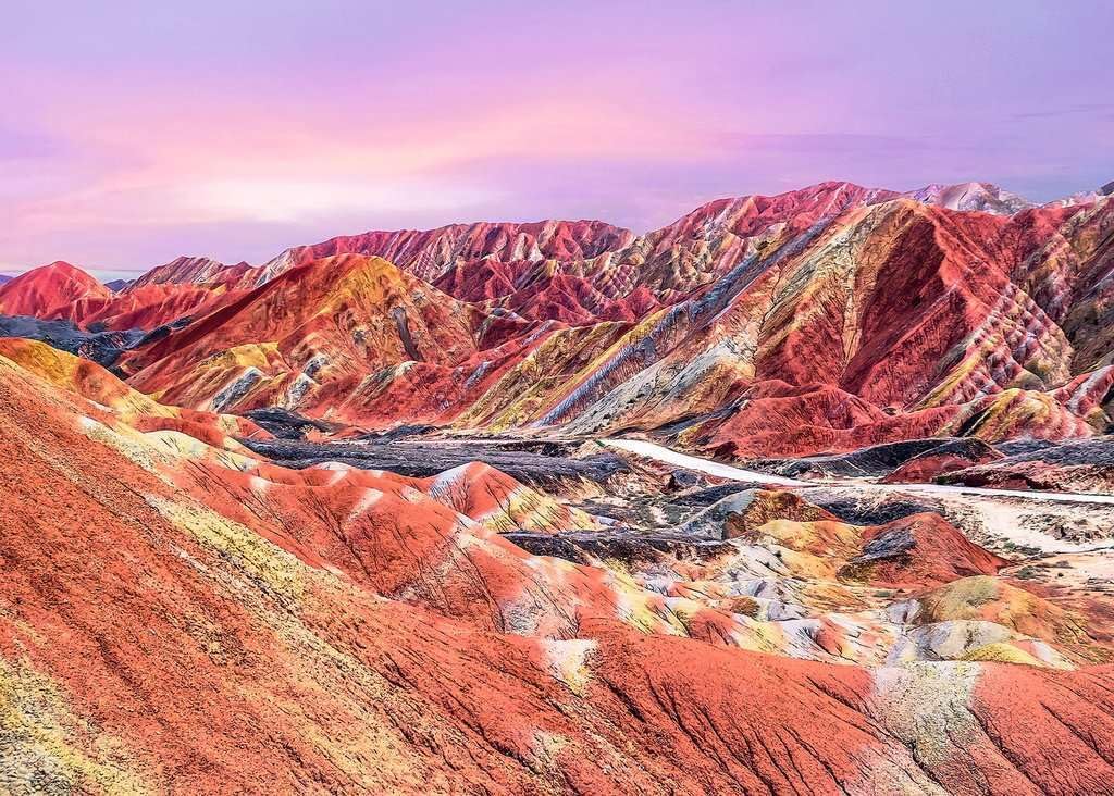 Gyönyörű Hegyek - Szivárvány - hegy, Kína Ravensburger 1000 darabos kirakó puzzle (RA - 17314) - puzzlegarden
