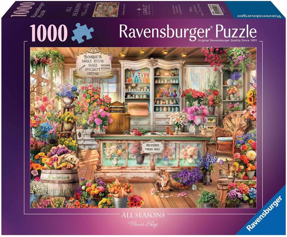 Gyönyörű Virágbolt Ravensburger 1000 darabos kirakó puzzle (RA - 12001262) - puzzlegarden