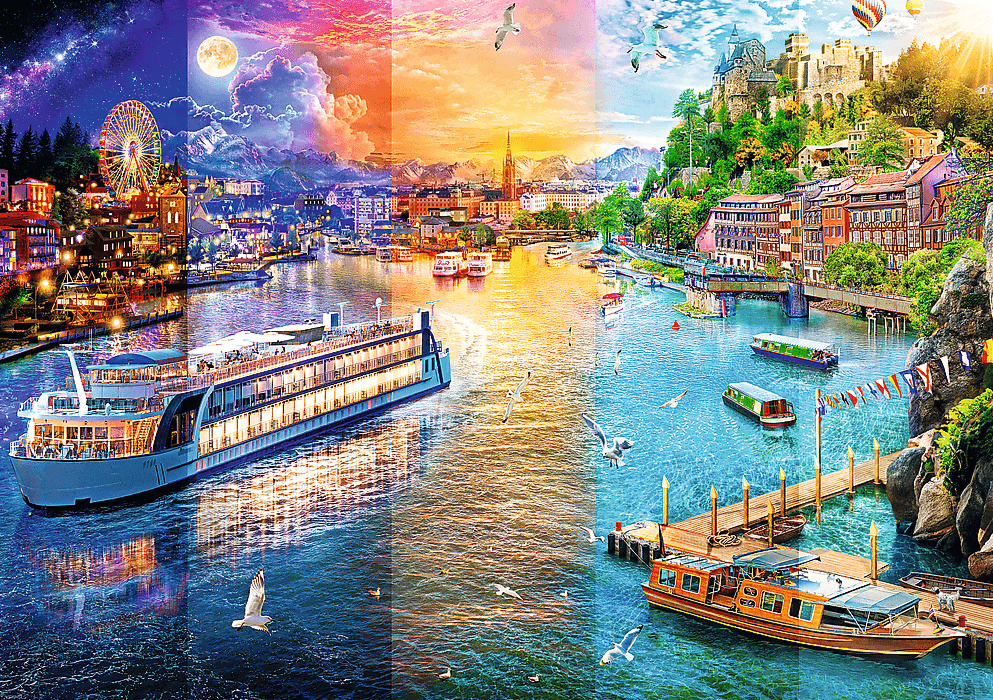 Hajókirándulás Európában Trefl 1000 darabos kirakó puzzle (TR - 10860) - puzzlegarden