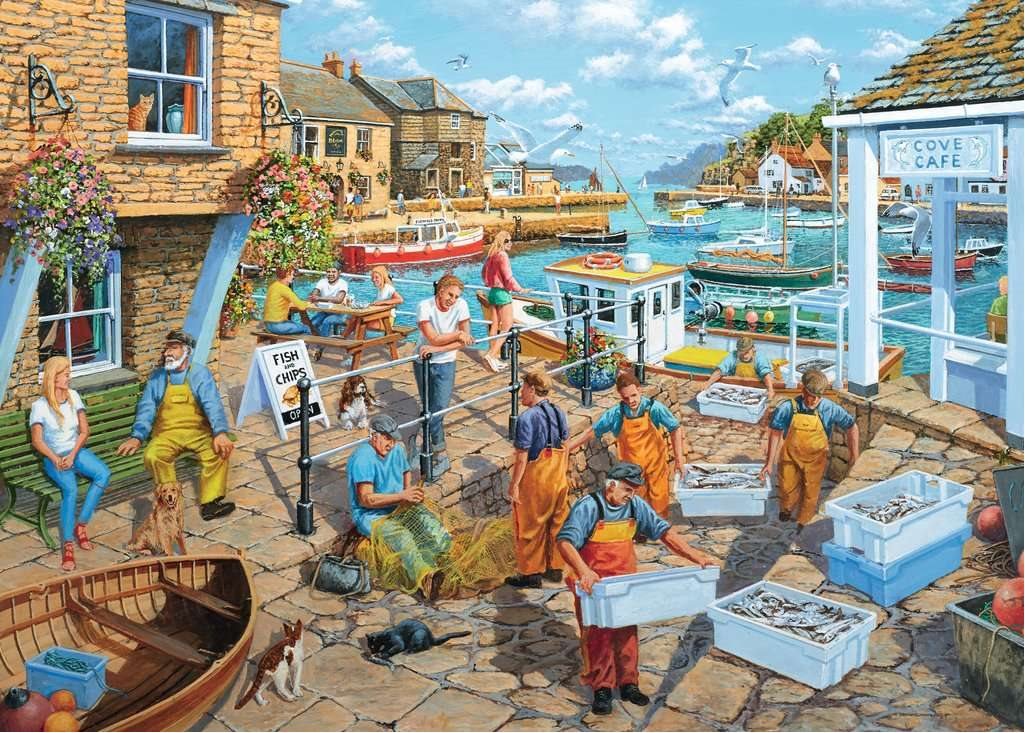 Halászfalu Ravensburger 1000 darabos kirakó puzzle (RA - 16921) - puzzlegarden