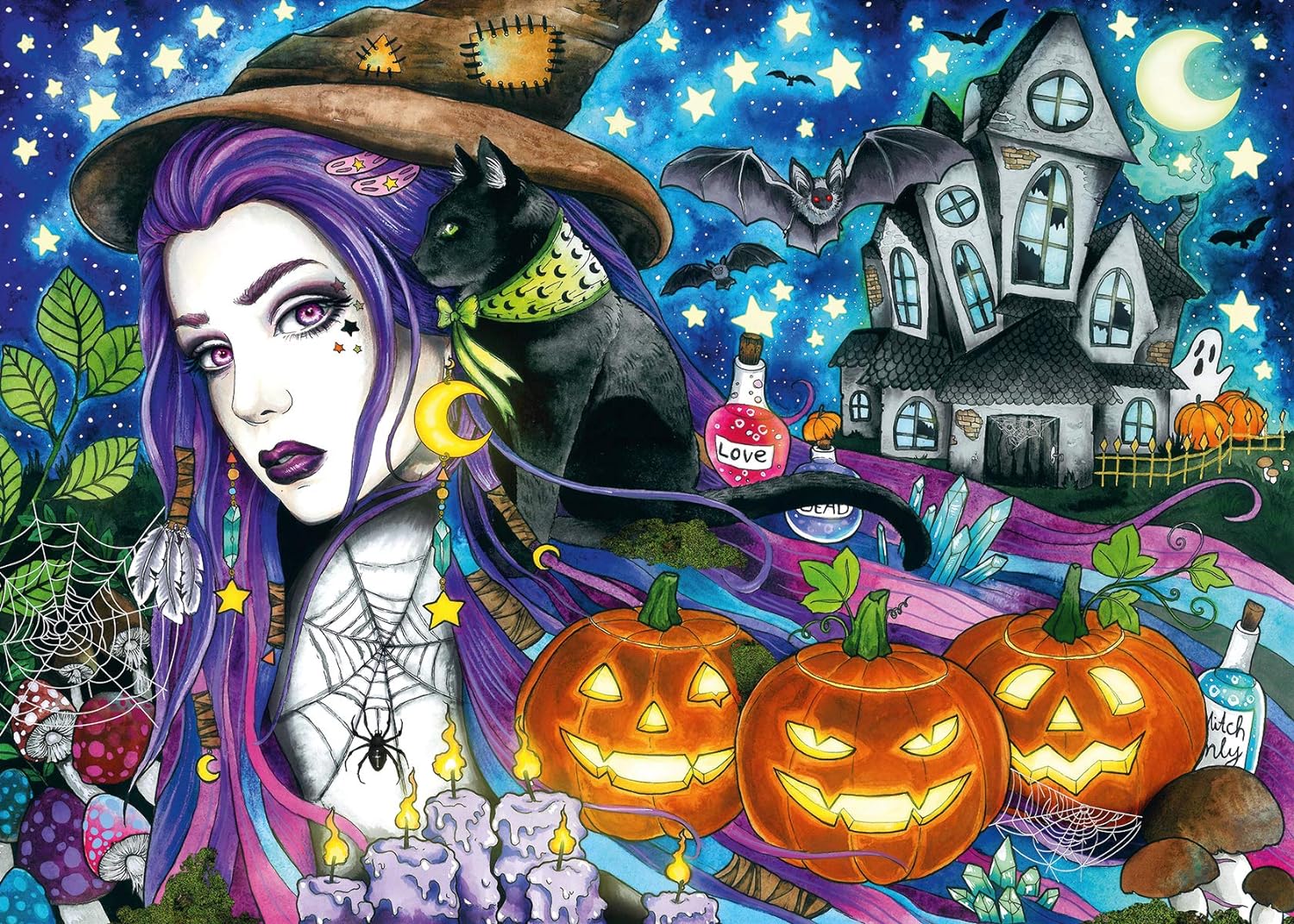 Halloween Ravensburger 1000 darabos kirakó puzzle (RA - 16871) - puzzlegarden