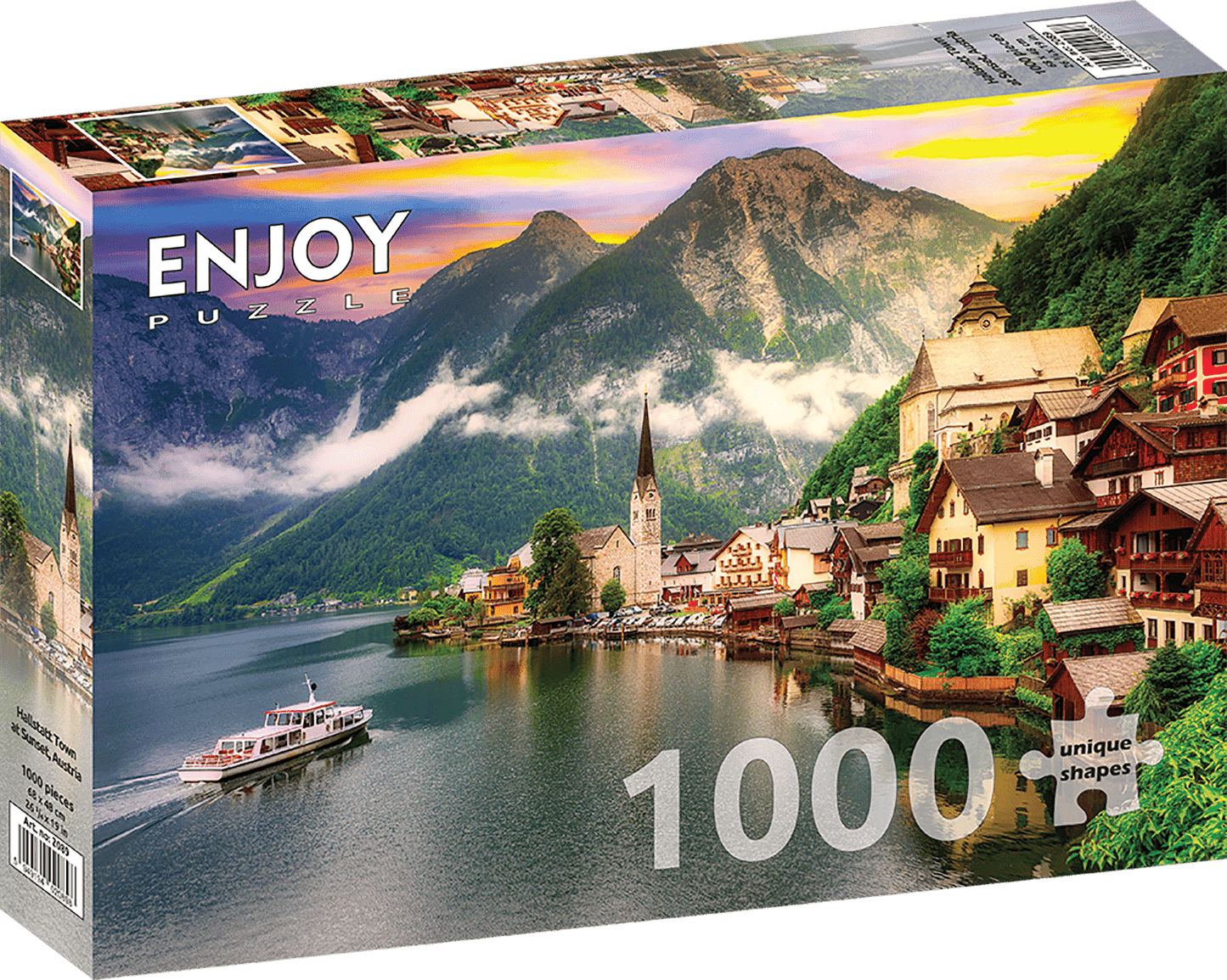 Hallstatt Alkonyatkor, Ausztria Enjoy 1000 darabos kirakó puzzle (EN - 2089) - puzzlegarden