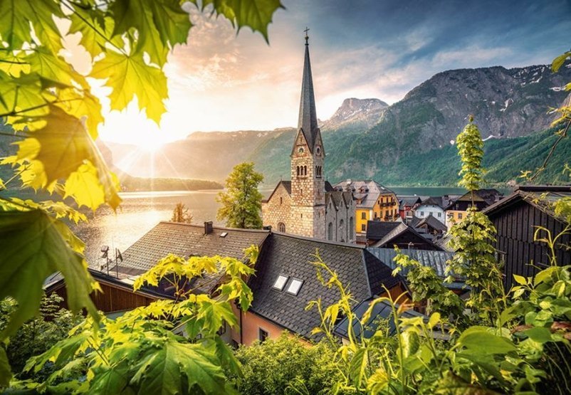 Hallstatt, Ausztria Castorland 1000 darabos kirakó puzzle (C - 104543) - puzzlegarden