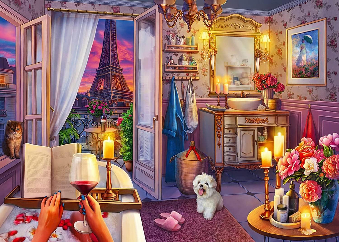 Hangulatos Fürdőszoba - XXL Ravensburger 500 darabos kirakó puzzle (RA - 16789) - puzzlegarden