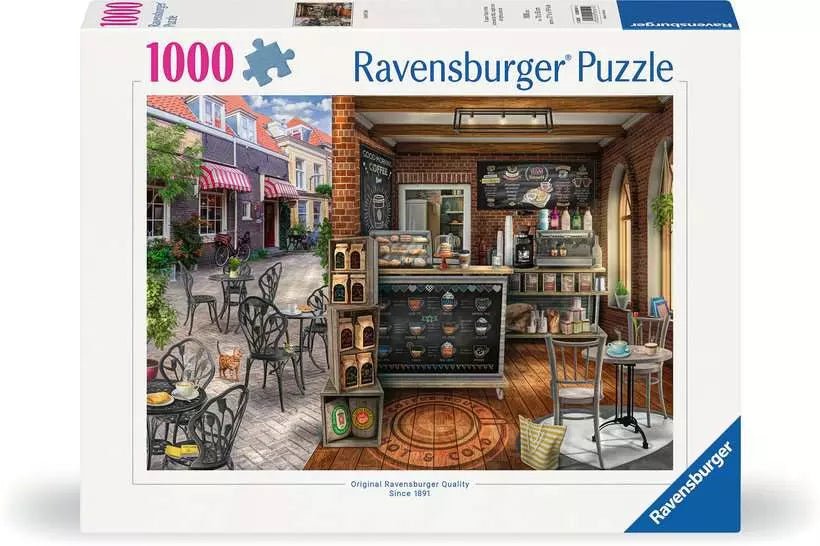 Hangulatos Kávézó Ravensburger 1000 darabos kirakó puzzle (RA-12000541) - puzzlegarden