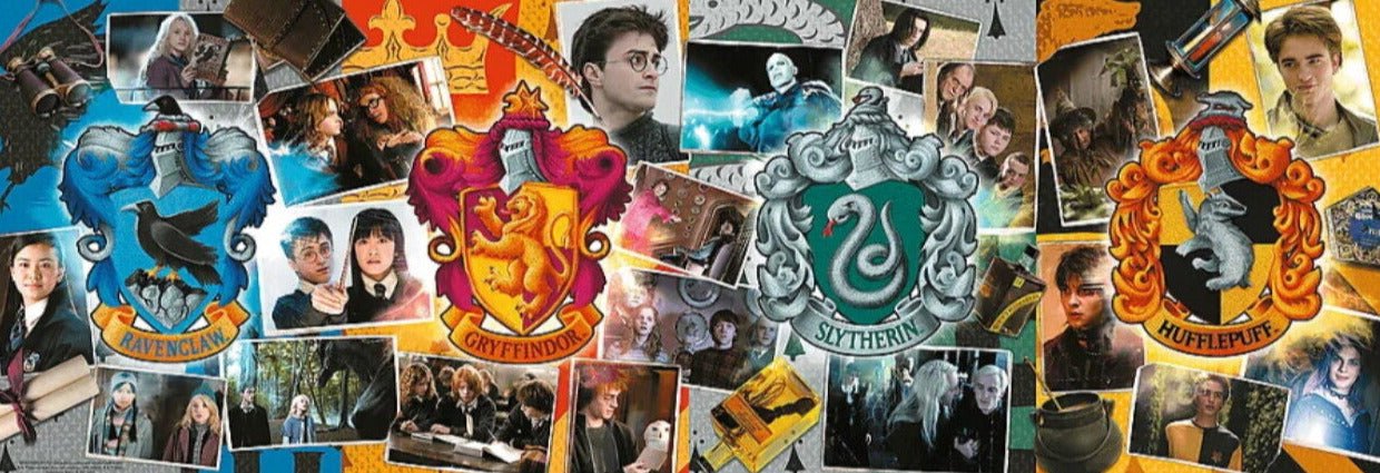 Harry Potter - A négy Roxforti ház - Panoráma Trefl 1000 darabos kirakó puzzle (TR - 29051) - puzzlegarden