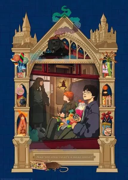 Harry Potter – Úton a Roxfortba Ravensburger 1000 darabos kirakó puzzle (RA - 12000500) - puzzlegarden