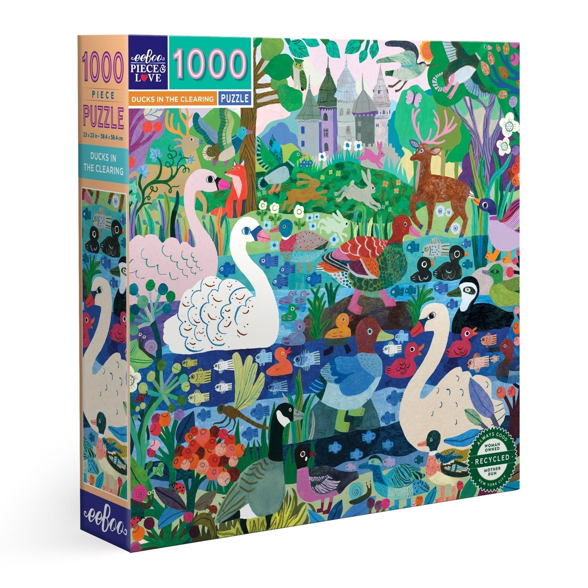 Hattyúk és Kacsák Eeboo 1000 darabos kirakó puzzle (EB - PZTDIC) - puzzlegarden