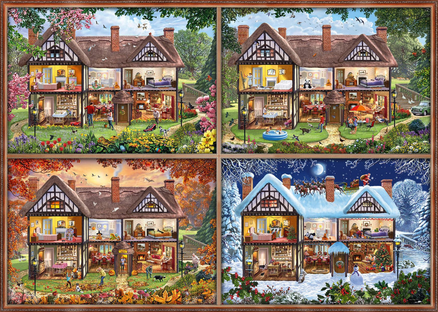 Ház a Négy Évszakban Schmidt 2000 darabos kirakó puzzle (SCH-58345 4001504583453) - puzzlegarden