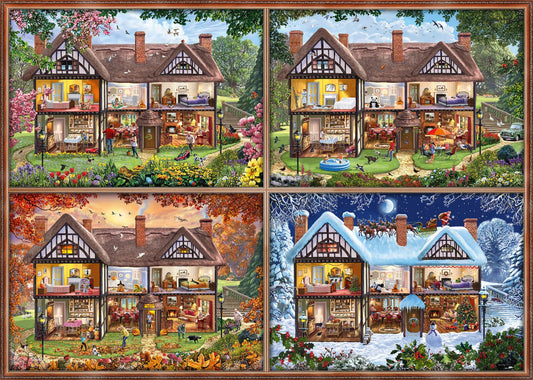 Ház a Négy Évszakban Schmidt Spiele 2000 darabos kirakó puzzle (SCH - 58345) - puzzlegarden