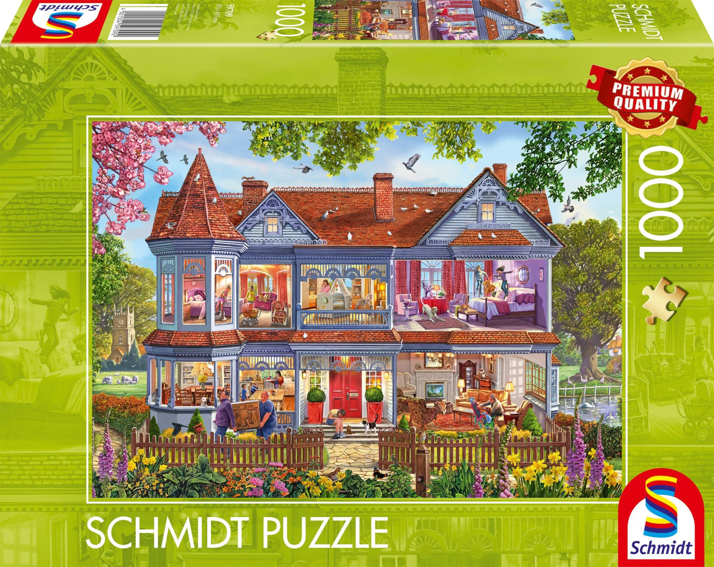 Ház Tavasszal Schmidt Spiele 1000 darabos kirakó puzzle (SCH - 59709) - puzzlegarden