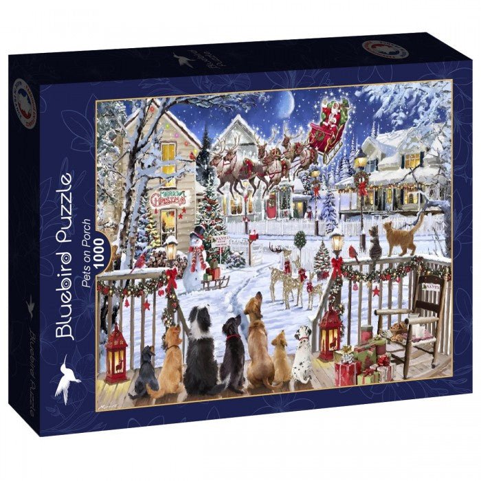 Háziállatok a verandán Bluebird 1000 darabos kirakó puzzle (BB - F - 90535) - puzzlegarden