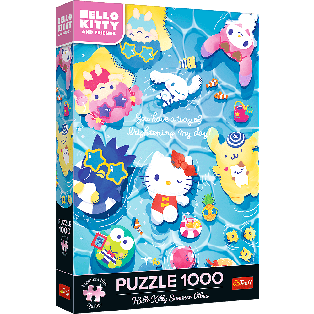 Hello Kitty nyári hangulatban Trefl 1000 darabos kirakó puzzle (TR - 12067) - puzzlegarden