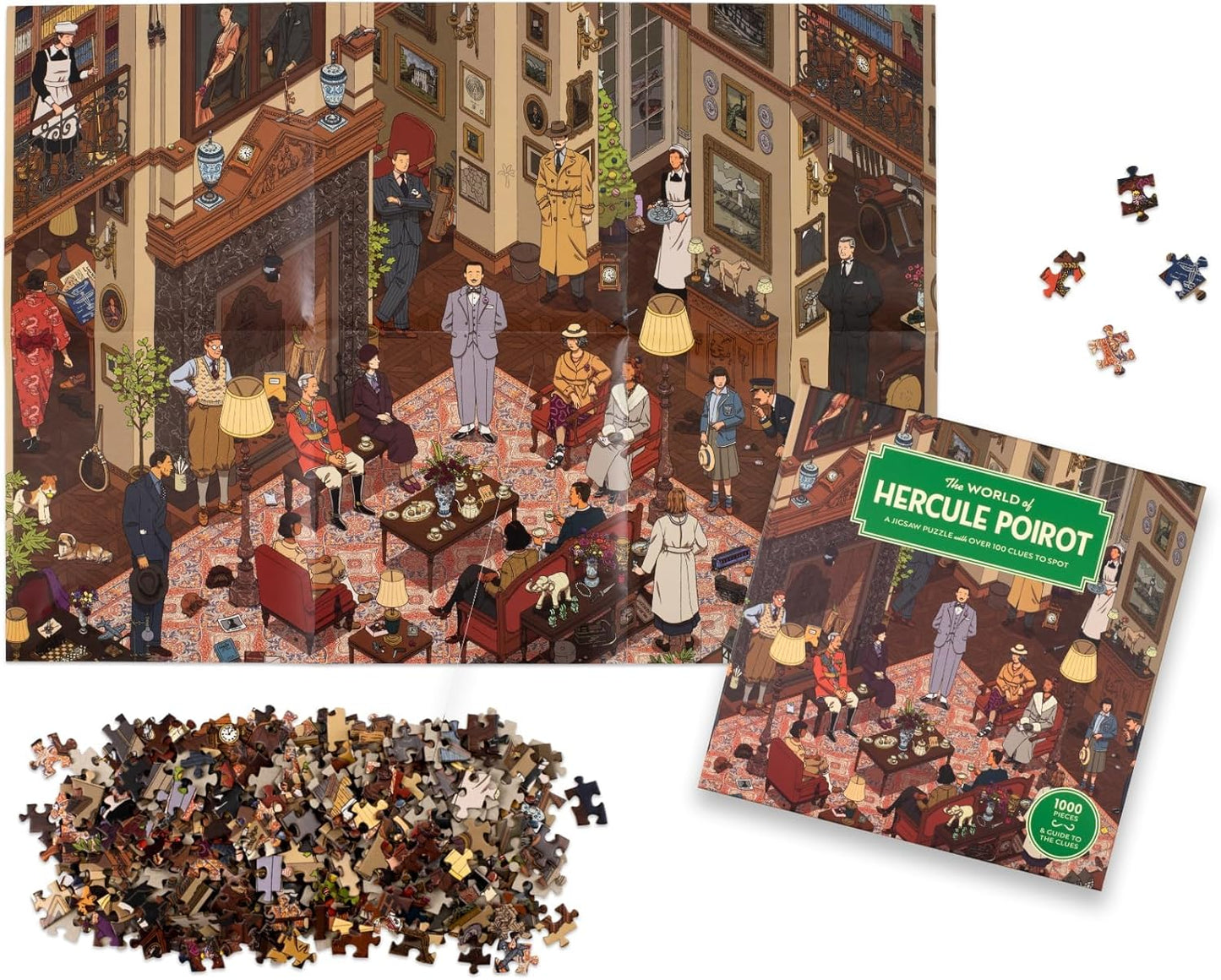 Hercule Poirot világa Laurence King 1000 darabos kirakó puzzle (LK - 9781399608671 9781399608671) - puzzlegarden