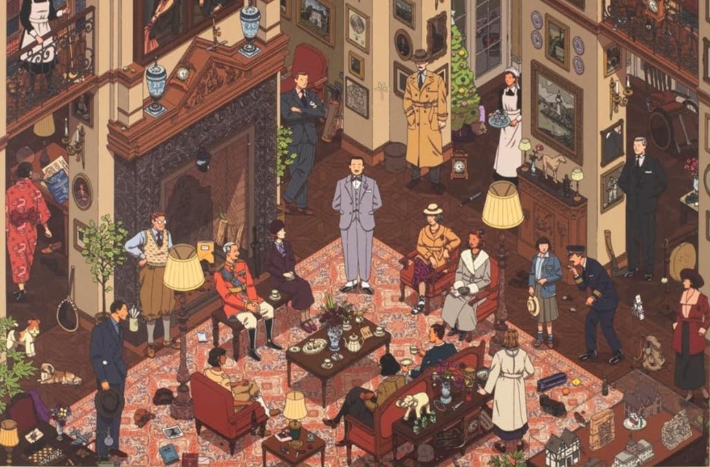 Hercule Poirot világa Laurence King 1000 darabos kirakó puzzle (LK - 9781399608671) - puzzlegarden