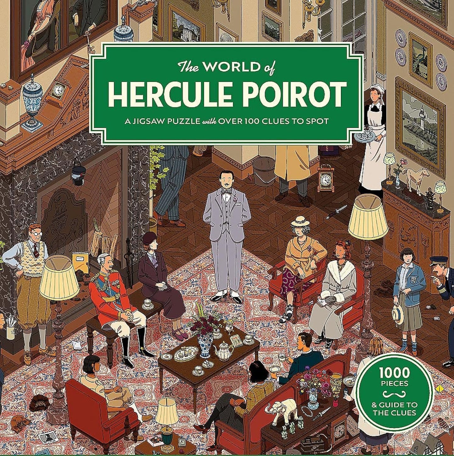 Hercule Poirot világa Laurence King 1000 darabos kirakó puzzle (LK - 9781399608671 9781399608671) - puzzlegarden