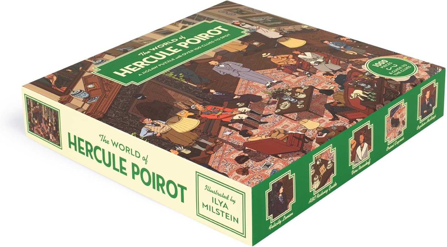 Hercule Poirot világa Laurence King 1000 darabos kirakó puzzle (LK - 9781399608671) - puzzlegarden